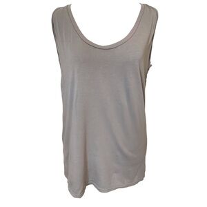 Calder Gray V-Neck Tank Size Small